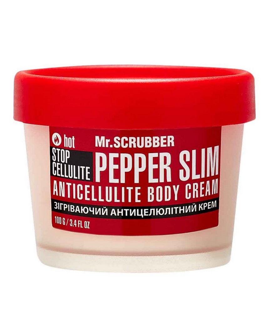 Согревающий антицеллюлитный крем для тела Stop Cellulite Pepper Slim