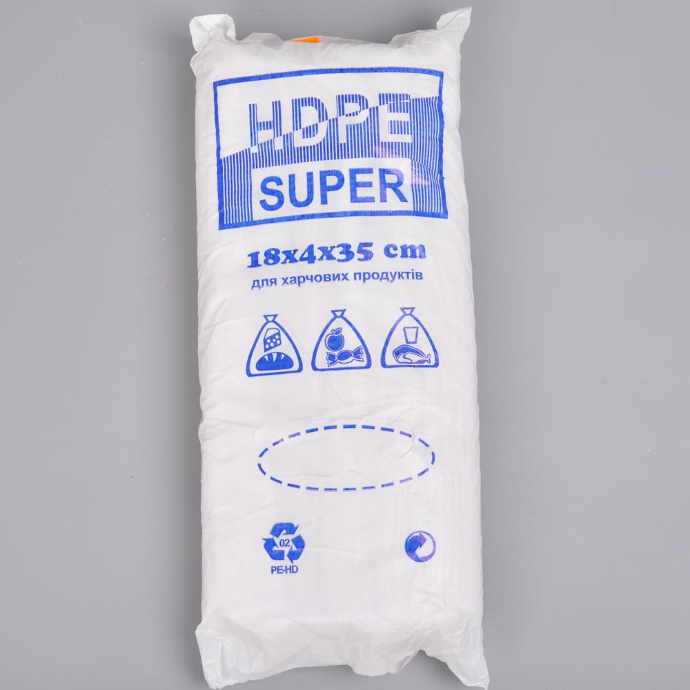 Пакеты фасовка SUPER HDPE 18х4х35 ( ≈ 600 шт)